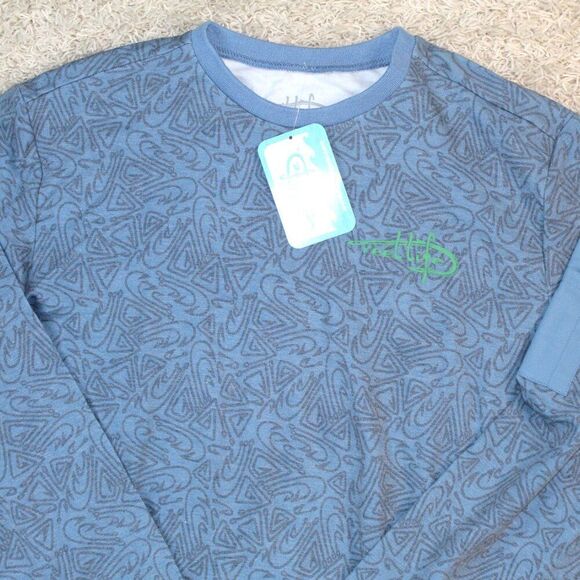 NEW GILLZ Men's Reel Life Bayfront Relaxed Sweatshirt - Picture 2 of 4
